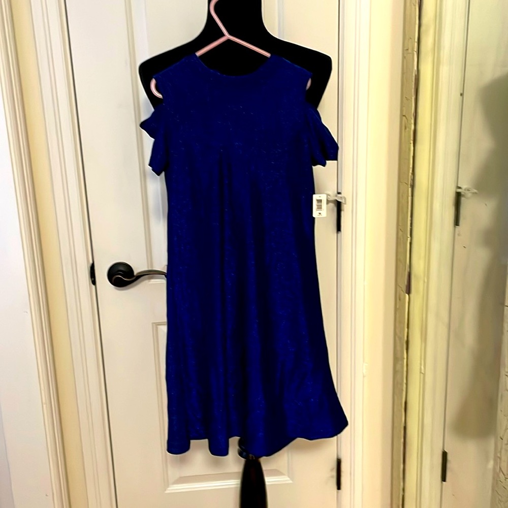 Shimmer Cold Shoulder Dress